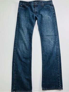 Classic Dark Blue Straight-Leg Jeans